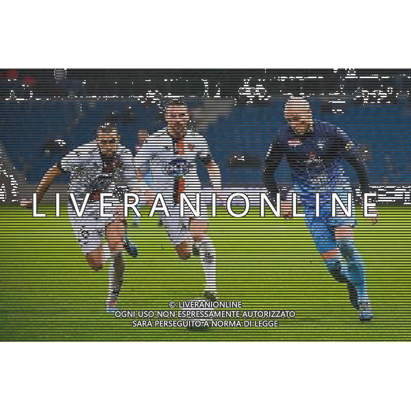 Fouad CHAFIK / Anthony GONCALVES / Ludovic GAMBOA / Martin MIMOUN - 12.12.2014 - Le Havre / Laval - 17eme journee de Ligue 2 Photo : Fred Porcu / Icon Sport /Agenzia Aldo Liverani sas - ITALY ONLY - EDITORIAL USE ONLY