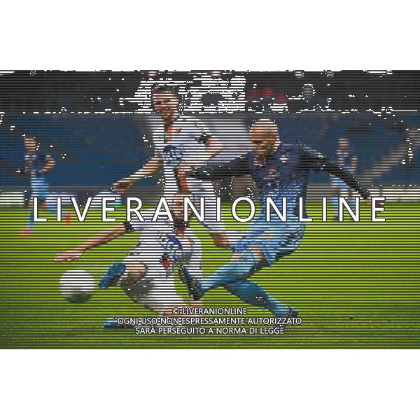 Fouad CHAFIK / Ludovic GAMBOA - 12.12.2014 - Le Havre / Laval - 17eme journee de Ligue 2 Photo : Fred Porcu / Icon Sport /Agenzia Aldo Liverani sas - ITALY ONLY - EDITORIAL USE ONLY