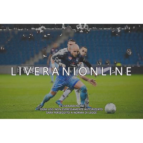 Ludovic GAMBOA / Fouad CHAFIK - 12.12.2014 - Le Havre / Laval - 17eme journee de Ligue 2 Photo : Fred Porcu / Icon Sport /Agenzia Aldo Liverani sas - ITALY ONLY - EDITORIAL USE ONLY