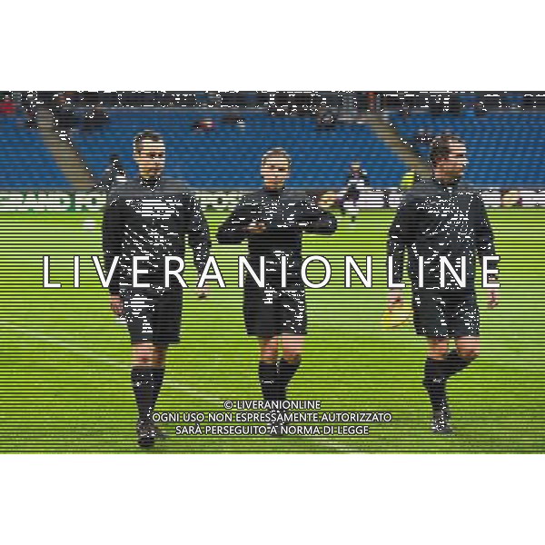 Regis GERBAUD / Stephanie FRAPPART / Bastien MELIQUE - 12.12.2014 - Le Havre / Laval - 17eme journee de Ligue 2 Photo : Fred Porcu / Icon Sport /Agenzia Aldo Liverani sas - ITALY ONLY - EDITORIAL USE ONLY