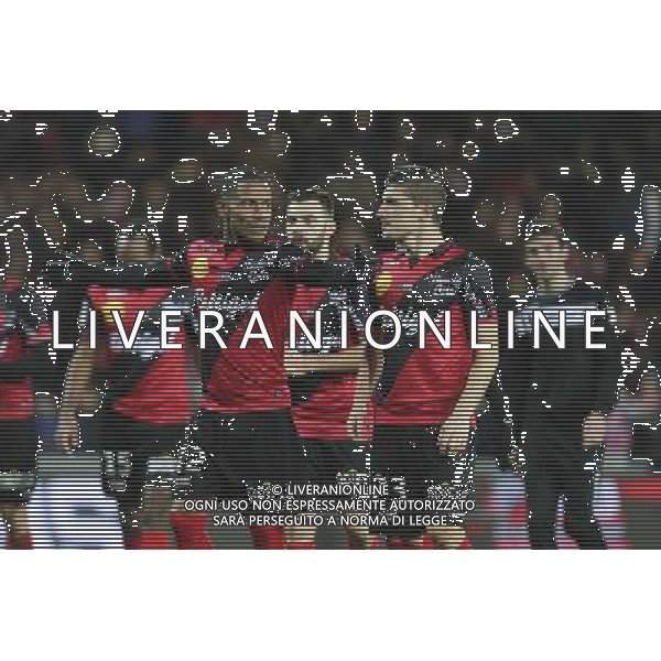 Joie Guingamp - Claudio BEAUVUE / Jeremy PIED - 14.12.2014 - Guingamp / Paris Saint Germain - 18eme journee de Ligue 1 Photo : Vincent Michel / Icon Sport /Agenzia Aldo Liverani sas - ITALY ONLY - EDITORIAL USE ONLY