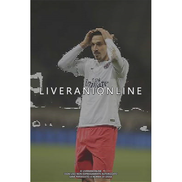Zlatan IBRAHIMOVIC - 14.12.2014 - Guingamp / Paris Saint Germain - 18eme journee de Ligue 1 Photo : Vincent Michel / Icon Sport /Agenzia Aldo Liverani sas - ITALY ONLY - EDITORIAL USE ONLY