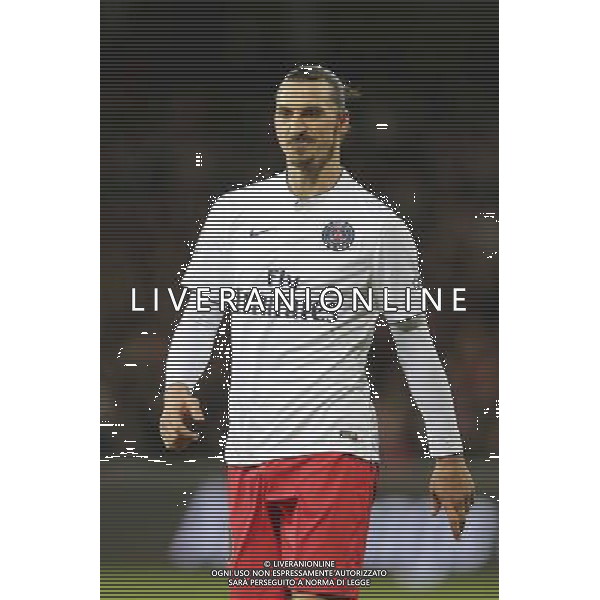 Zlatan IBRAHIMOVIC - 14.12.2014 - Guingamp / Paris Saint Germain - 18eme journee de Ligue 1 Photo : Vincent Michel / Icon Sport /Agenzia Aldo Liverani sas - ITALY ONLY - EDITORIAL USE ONLY