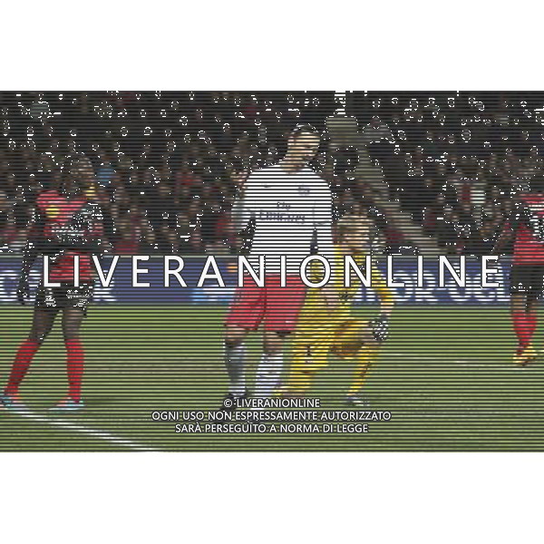 Zlatan IBRAHIMOVIC - 14.12.2014 - Guingamp / Paris Saint Germain - 18eme journee de Ligue 1 Photo : Vincent Michel / Icon Sport /Agenzia Aldo Liverani sas - ITALY ONLY - EDITORIAL USE ONLY