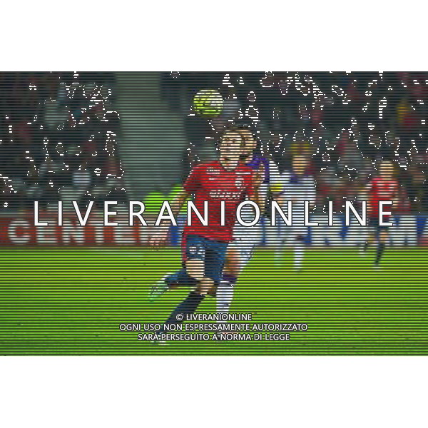 Nolan ROUX / Abel AGUILAR - 14.12.2014 - Lille / Toulouse - 18eme journee de Ligue1 Photo : Dave Winter / Icon Sport /Agenzia Aldo Liverani sas - ITALY ONLY - EDITORIAL USE ONLY