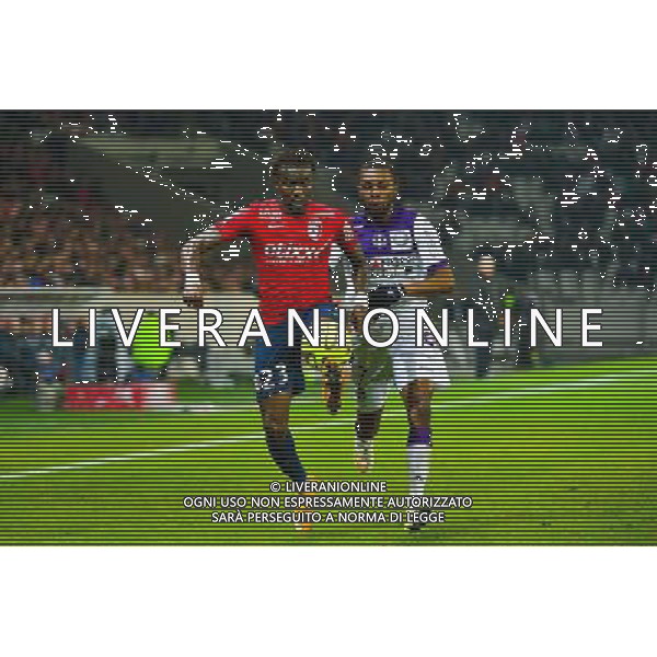 Pape SOUARE / Jean Daniel AKPA AKPRO - 14.12.2014 - Lille / Toulouse - 18eme journee de Ligue1 Photo : Dave Winter / Icon Sport /Agenzia Aldo Liverani sas - ITALY ONLY - EDITORIAL USE ONLY