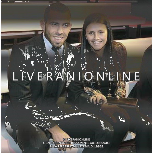 Gran Gala\' del Calcio AIC 2014 Milano - 15.12.2014 Nella Foto: carlos tevez con la compagna /Ph.Vitez-Ag. Aldo Liverani