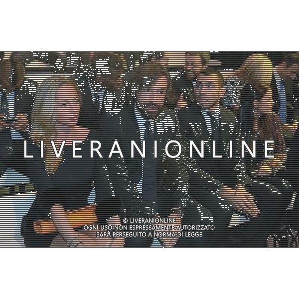 Gran Gala\' del Calcio AIC 2014 Milano - 15.12.2014 Nella Foto: andrea pirlo con la compagna e carlos tevez /Ph.Vitez-Ag. Aldo Liverani