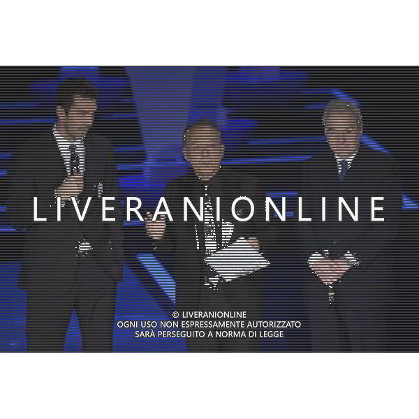 Gran Gala\' del Calcio AIC 2014 Milano - 15.12.2014 Nella Foto: gianluigi buffon bruno varriale e maurizio beretta /Ph.Vitez-Ag. Aldo Liverani