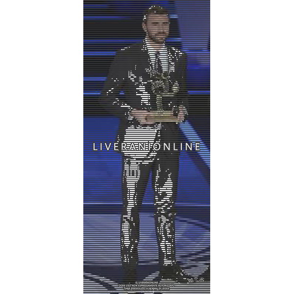 Gran Gala\' del Calcio AIC 2014 Milano - 15.12.2014 Nella Foto: andrea barzagli premiato come miglior difensore /Ph.Vitez-Ag. Aldo Liverani