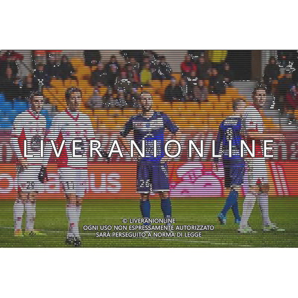 Fabien BARRILLON / Ghislain GIMBERT / Anthony MARIN - 15.12.2014 - Troyes / Nimes - 17e journee Ligue 2 Photo : Fred Porcu / Icon Sport AG ALDO LIVERANI SAS ONLY ITALY