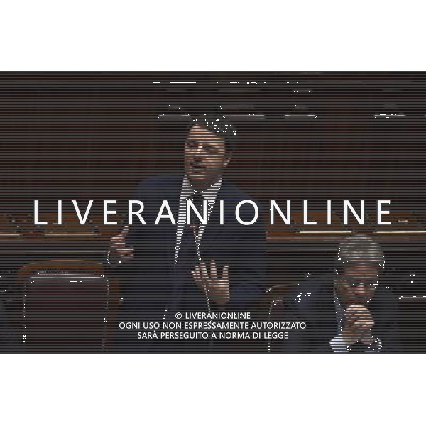 Comunicazioni del Presidente del Consiglio dei ministri in vista del Consiglio europeo del 18 dicembre 2014 alla Camera Roma 16 dicembre 2014 nella foto Matteo Renzi ©Corradetti/AGENZIA ALDO LIVERANI SAS