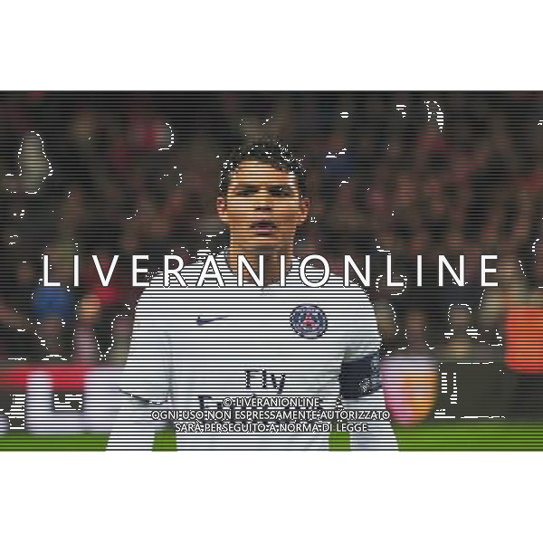 Thiago Silva - 14.12.2014 - Guingamp / PSG - 18eme journee de Ligue1 Photo : Philippe Lebrech / Icon Sport *** Local Caption *** AG ALDO LIVERANI SAS ONLY ITALY *** Local Caption *** AG ALDO LIVERANI SAS ONLY ITALY