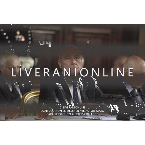 Cerimonia per lo scambio degli auguri di fine anno a Palazzo del Quirinale a Roma 16 dicembre 2014 nella foto Piero Grasso ©Corradetti/Agenzia Aldo Liverani sas