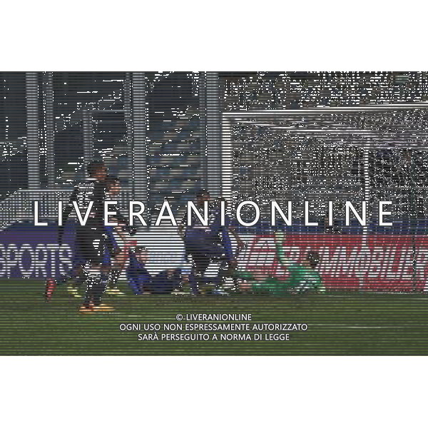 Goal Benjamin MOKULU - 16.12.2014 - Bastia / Caen - Coupe de la Ligue - Photo : Michel Maestracci / Icon Sport /Agenzia Aldo Liverani sas - ITALY ONLY - EDITORIAL USE ONLY