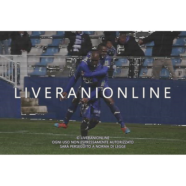 Joie Benjamin MOKULU - 16.12.2014 - Bastia / Caen - Coupe de la Ligue - Photo : Michel Maestracci / Icon Sport /Agenzia Aldo Liverani sas - ITALY ONLY - EDITORIAL USE ONLY