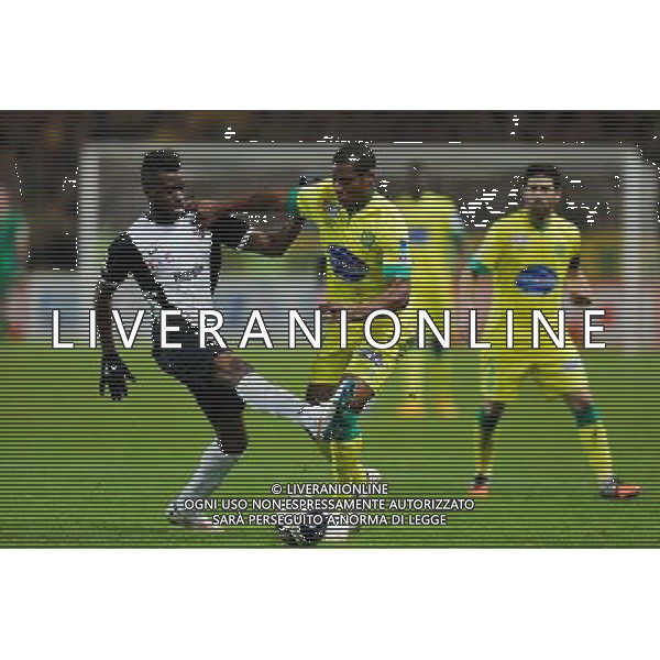 Johan AUDEL / Cheik DOUCOURE - 16.12.2014 - Nantes / Metz - Coupe de la Ligue - Photo : Vincent Michel / Icon Sport /Agenzia Aldo Liverani sas - ITALY ONLY - EDITORIAL USE ONLY