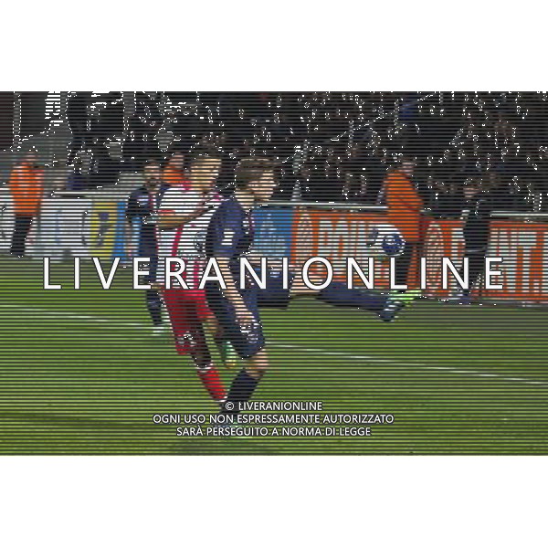Mouaad MADRI / Lucas DIGNE - 17.12.2014 - Ajaccio / Paris Saint Germain - Coupe de la ligue - Photo : Jean Pierre Belzit / Icon Sport /AGENZIA ALDO LIVERANI SAS - ITALY ONLY - EDITORIAL USE ONLY