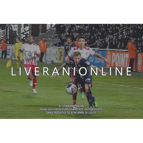 Mouaad MADRI / Lucas DIGNE - 17.12.2014 - Ajaccio / Paris Saint Germain - Coupe de la ligue - Photo : Jean Pierre Belzit / Icon Sport /AGENZIA ALDO LIVERANI SAS - ITALY ONLY - EDITORIAL USE ONLY