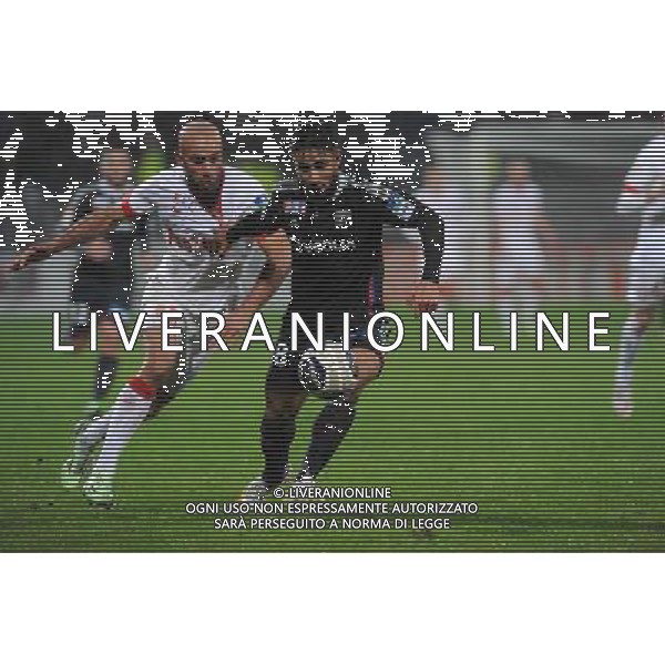 Aymen ABDENNOUR / Jordan FERRI - 17.12.2014 - Lyon / Monaco - Coupe de la ligue - Photo : Jean Paul Thomas / Icon Sport /AGENZIA ALDO LIVERANI SAS - ITALY ONLY - EDITORIAL USE ONLY