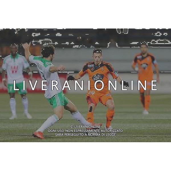 Bryan PELE / Paul BAYSSE - 17.12.2014 - Lorient / Saint Etienne - Coupe de la Ligue Photo : Vincent Michel / Icon Sport /AGENZIA ALDO LIVERANI SAS - ITALY ONLY - EDITORIAL USE ONLY