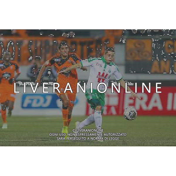 Romain HAMOUMA / Francois BELLUGOU - 17.12.2014 - Lorient / Saint Etienne - Coupe de la Ligue Photo : Vincent Michel / Icon Sport /AGENZIA ALDO LIVERANI SAS - ITALY ONLY - EDITORIAL USE ONLY