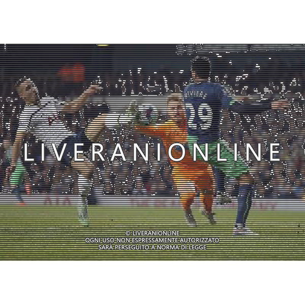 Tottenham Hotspur\'s Nabil Bentaleb scores Photo by KieranGalvin/CameraSport Football - Capital One Cup - Quarter-Final - Tottenham Hotspur v Newcastle United - Wednesday 17th December 2014 - White Hart Lane - London © CameraSport - 43 Linden Ave. Countesthorpe. Leicester. England. LE8 5PG - Tel: +44 (0) 116 277 4147 - admin@camerasport.com - www.camerasport.com /AGENZIA ALDO LIVERANI SAS - ITALY ONLY - EDITORIAL USE ONLY