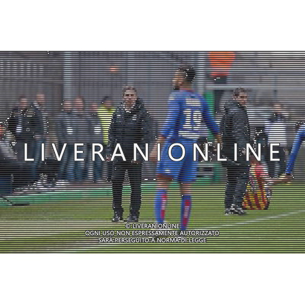 Claude PUEL / Jordan AMAVI - 19.12.2014 - Lens / Nice - 19e journee Ligue 1 Photo : Aurelien Meunier / Icon Sport /AGENZIA ALDO LIVERANI SAS - ITALY ONLY - EDITORIAL USE ONLY