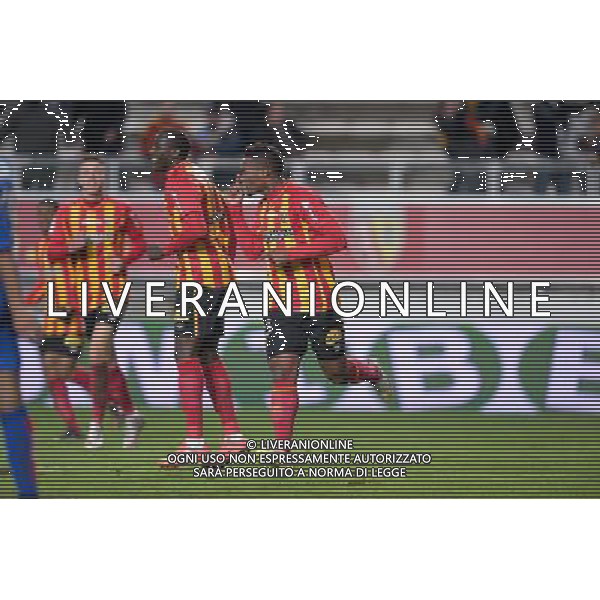Joie but - Wylan CYPRIEN - 19.12.2014 - Lens / Nice - 19e journee Ligue 1 Photo : Aurelien Meunier / Icon Sport /AGENZIA ALDO LIVERANI SAS - ITALY ONLY - EDITORIAL USE ONLY
