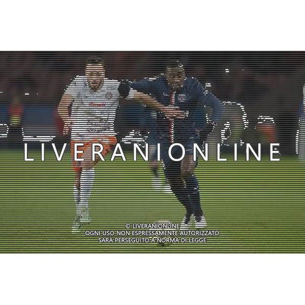 Blaise MATUIDI / Jamel SAIHI - 20.12.2014 - Paris Saint Germain / Montpellier - 17eme journee de Ligue 1 - Photo : Aurelien Meunier / Icon Sport AG ALDO LIVERANI SAS ONLY ITALY