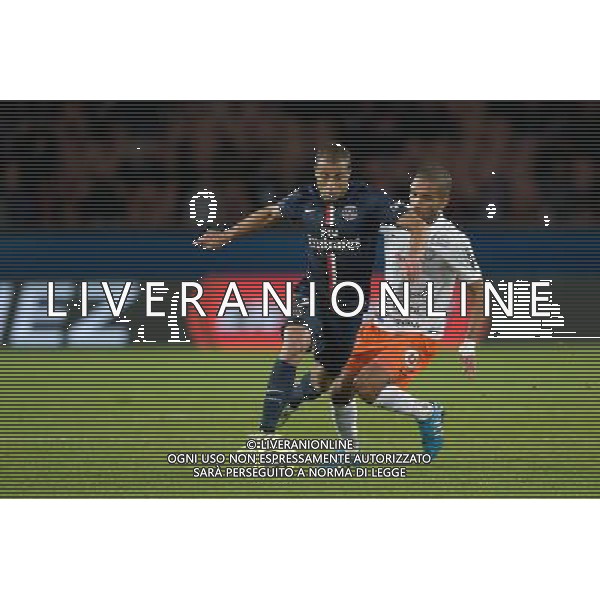 LUCAS - 20.12.2014 - Paris Saint Germain / Montpellier - 17eme journee de Ligue 1 - Photo : Aurelien Meunier / Icon Sport AG ALDO LIVERANI SAS ONLY ITALY