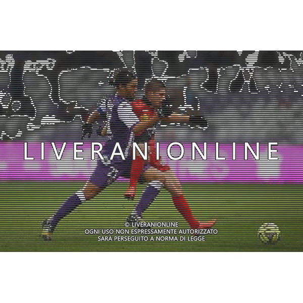 Abel Aguilar / Jeremy Pied - 20.12.2014 - Toulouse / Guingamp - 17eme journee de Ligue 1 Photo : Manuel Blondeau / Icon Sport AG ALDO LIVERANI SAS ONLY ITALY
