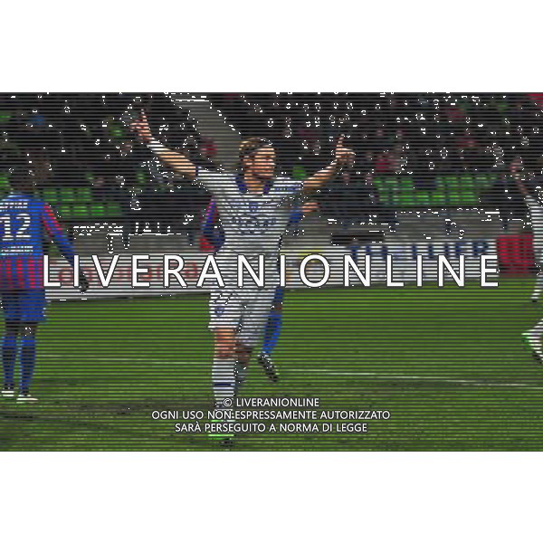 Joie Guillaume Gillet - 20.12.2014 - Caen / Bastia - 17eme journee de Ligue 1 - Photo : Philippe Le Brech / Icon Sport AG ALDO LIVERANI SAS SONLY ITALY