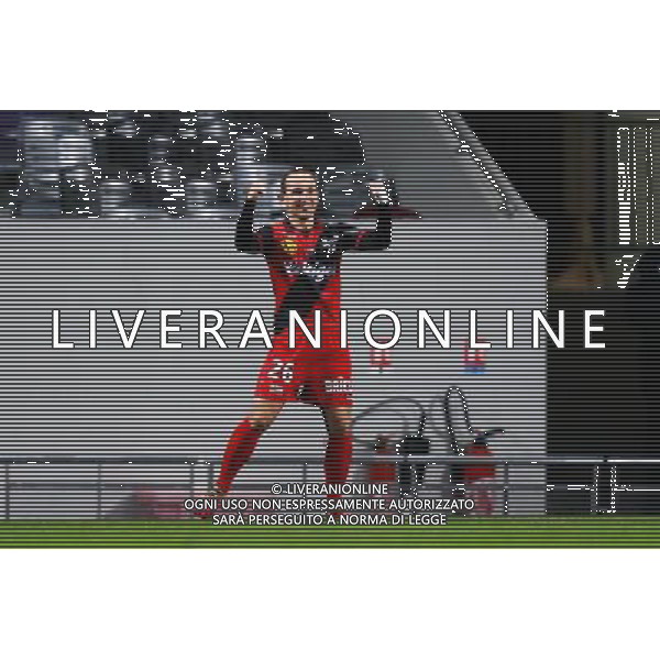 Joie Thibault Giresse - 20.12.2014 - Toulouse / Guingamp - 17eme journee de Ligue 1 Photo : Manuel Blondeau / Icon Sport AG ALDO LIVERANI SAS ONLY ITALY