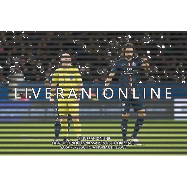 Sebastien MOREIRA / Edinson CAVANI - 20.12.2014 - Paris Saint Germain / Montpellier - 17eme journee de Ligue 1 - Photo : Aurelien Meunier / Icon Sport /AGENZIA ALDO LIVERANI SAS - ITALY ONLY - EDITORIAL USE ONLY