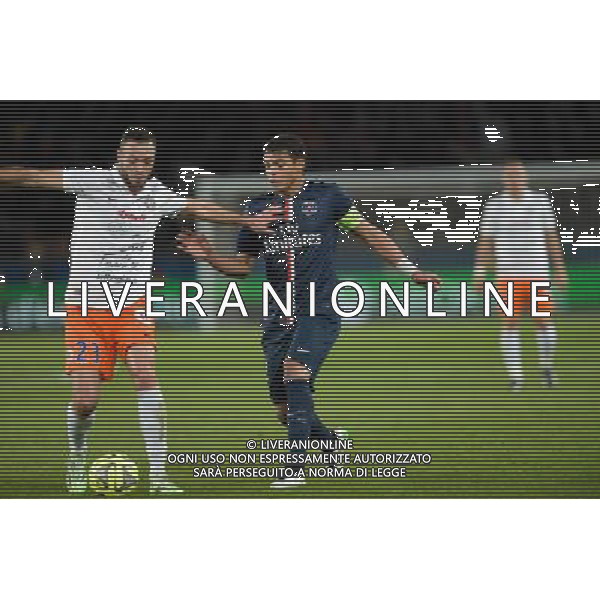 Jamel SAIHI / Thiago SILVA - 20.12.2014 - Paris Saint Germain / Montpellier - 17eme journee de Ligue 1 - Photo : Aurelien Meunier / Icon Sport /AGENZIA ALDO LIVERANI SAS - ITALY ONLY - EDITORIAL USE ONLY