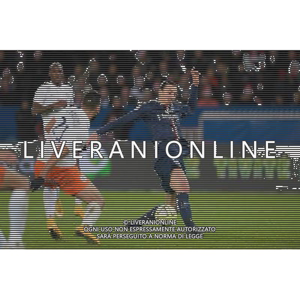 Zlatan IBRAHIMOVIC - 20.12.2014 - Paris Saint Germain / Montpellier - 17eme journee de Ligue 1 - Photo : Aurelien Meunier / Icon Sport /AGENZIA ALDO LIVERANI SAS - ITALY ONLY - EDITORIAL USE ONLY