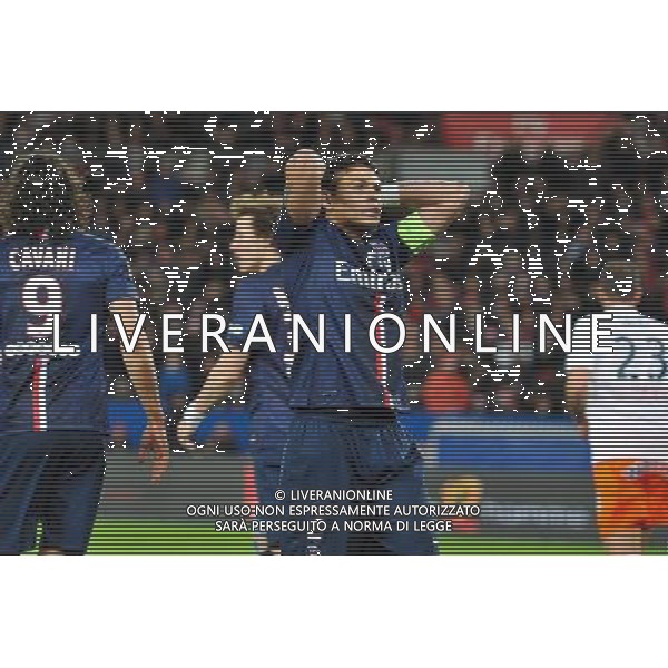 Deception - Thiago SILVA - 20.12.2014 - Paris Saint Germain / Montpellier - 17eme journee de Ligue 1 - Photo : Aurelien Meunier / Icon Sport /AGENZIA ALDO LIVERANI SAS - ITALY ONLY - EDITORIAL USE ONLY