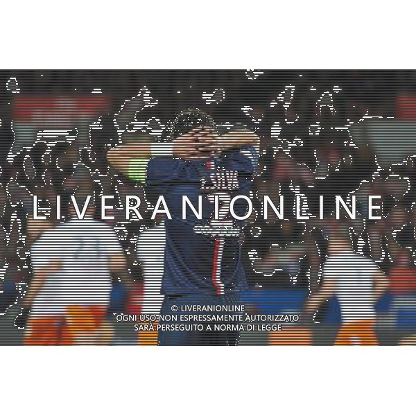 Deception - Thiago SILVA - 20.12.2014 - Paris Saint Germain / Montpellier - 17eme journee de Ligue 1 - Photo : Aurelien Meunier / Icon Sport /AGENZIA ALDO LIVERANI SAS - ITALY ONLY - EDITORIAL USE ONLY