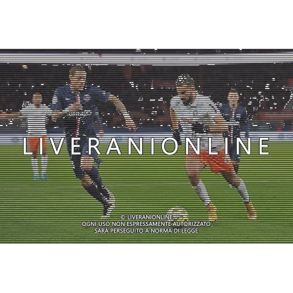 Gregory VAN DER WIEL / Abdelhamid EL KAOUTARI - 20.12.2014 - Paris Saint Germain / Montpellier - 17eme journee de Ligue 1 - Photo : Aurelien Meunier / Icon Sport /AGENZIA ALDO LIVERANI SAS - ITALY ONLY - EDITORIAL USE ONLY