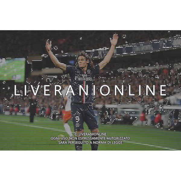 Edinson CAVANI - 20.12.2014 - Paris Saint Germain / Montpellier - 17eme journee de Ligue 1 - Photo : Aurelien Meunier / Icon Sport /AGENZIA ALDO LIVERANI SAS - ITALY ONLY - EDITORIAL USE ONLY