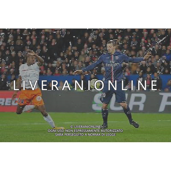 Bryan DABO / Zlatan IBRAHIMOVIC - 20.12.2014 - Paris Saint Germain / Montpellier - 17eme journee de Ligue 1 - Photo : Aurelien Meunier / Icon Sport /AGENZIA ALDO LIVERANI SAS - ITALY ONLY - EDITORIAL USE ONLY