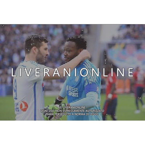 Andre Pierre GIGNAC / Steve MANDANDA - 21.12.2014 - Marseille / Lille - 19eme journee de Ligue 1 - Photo : Gaston Petrelli / Icon Sport AG ALDO LIVERANI SAS ONLY ITALY