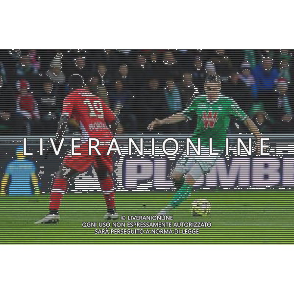 Romain HAMOUMA - 21.12.2014 - Saint Etienne / Evian Thonon - 19eme journee de Ligue 1 Photo : Jean Paul Thomas / Icon Sport AG ALDO LIVERANI SAS ONLY ITALY