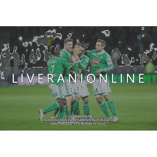 Joie Romain HAMOUMA - 21.12.2014 - Saint Etienne / Evian Thonon - 19eme journee de Ligue 1 Photo : Jean Paul Thomas / Icon Sport AG ALDO LIVERANI SAS ONLY ITALY