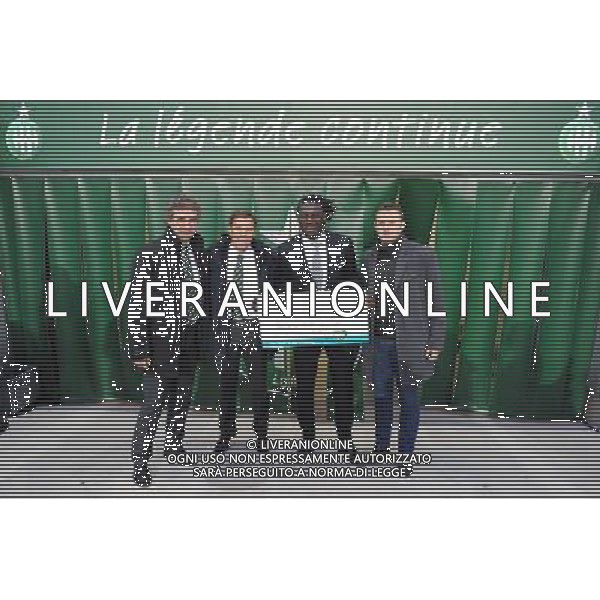 Dominique ROCHETEAU / Roland ROMEYER / Bafetimbi GOMIS remet un cheque pour l\'association ASSE Coeur Vert - 21.12.2014 - Saint Etienne / Evian Thonon - 19eme journee de Ligue 1 Photo : Jean Paul Thomas / Icon Sport AG ALDO LIVERANI SAS ONLY ITALY