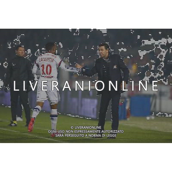 Joie Hubert Fournier / Alexandre Lacazette - 21.12.2014 - Bordeaux / Lyon - 19eme journee de Ligue 1 - Photo : Manuel Blondeau / Icon Sport /Agenzia Aldo Liverani sas - ITALY ONLY - EDITORIAL USE ONLY