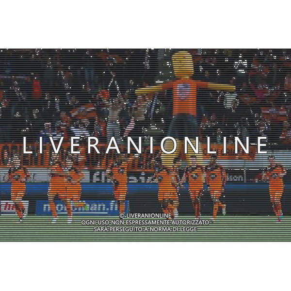 Joie Jordan AYEW / groupe Lorient - 20.12.2014 - Lorient / Nantes - 19eme journee de Ligue 1 - Photo : Vincent Michel / Icon Sport /Agenzia Aldo Liverani sas - ITALY ONLY - EDITORIAL USE ONLY