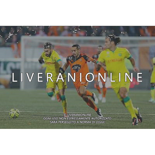 Lucas DEAUX / Walhid MESLOUB - 20.12.2014 - Lorient / Nantes - 19eme journee de Ligue 1 - Photo : Vincent Michel / Icon Sport /Agenzia Aldo Liverani sas - ITALY ONLY - EDITORIAL USE ONLY