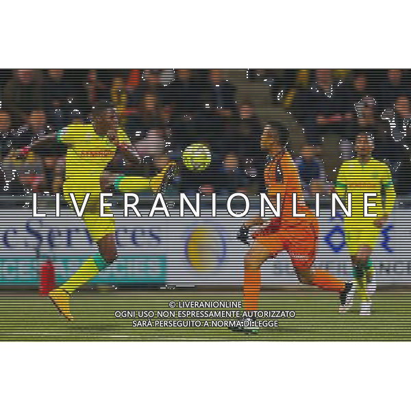 Papi DJILOBODJI / Jordan AYEW - 20.12.2014 - Lorient / Nantes - 19eme journee de Ligue 1 - Photo : Vincent Michel / Icon Sport /Agenzia Aldo Liverani sas - ITALY ONLY - EDITORIAL USE ONLY